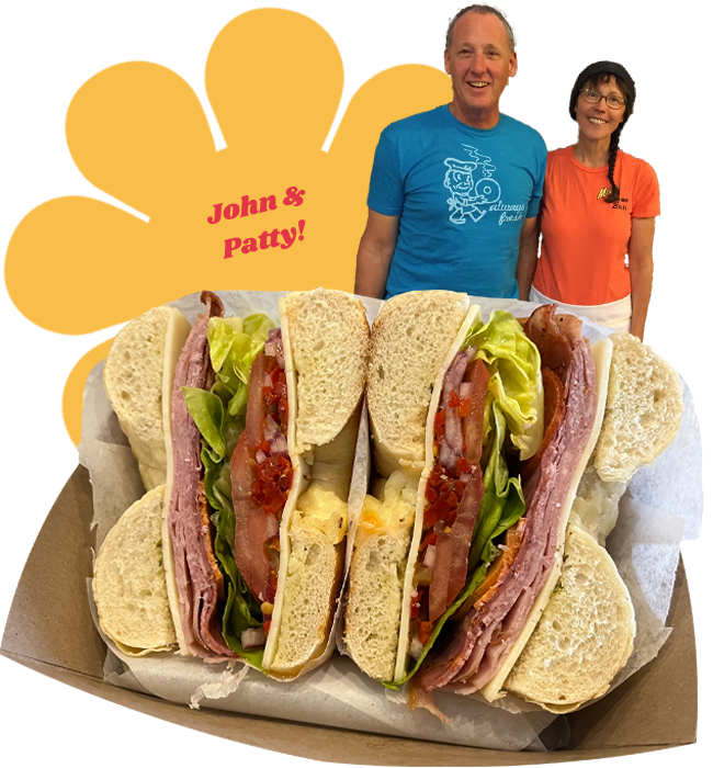 John and Patty of Moe's Broadway Bagel